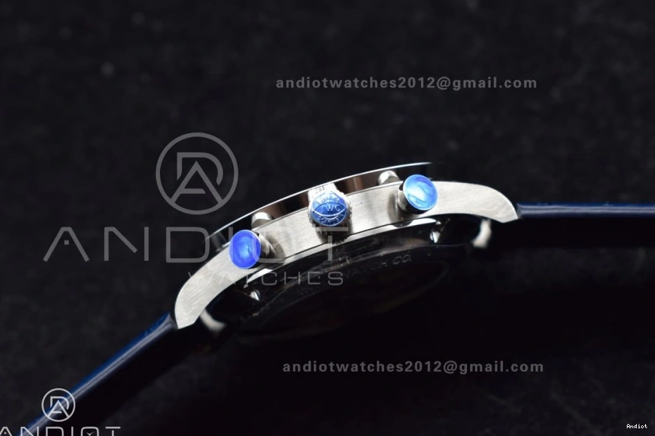 A69355 Leather ZF Dial White 1:1 on Best Blue Portuguese Strap IW371620 Edition Blue Chrono 1115